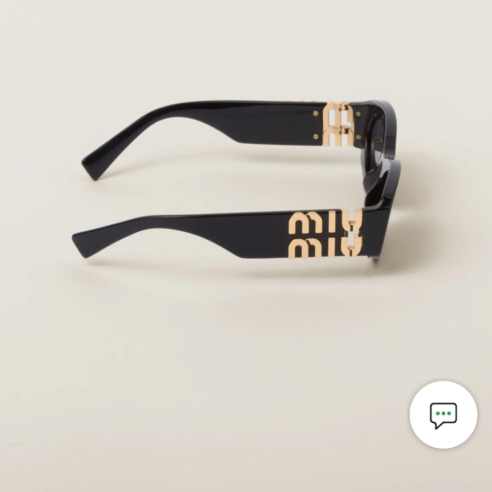 Miu Miu Glimpse Glasses in Black & Gold